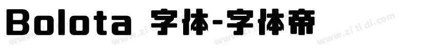 Bolota 字体字体转换